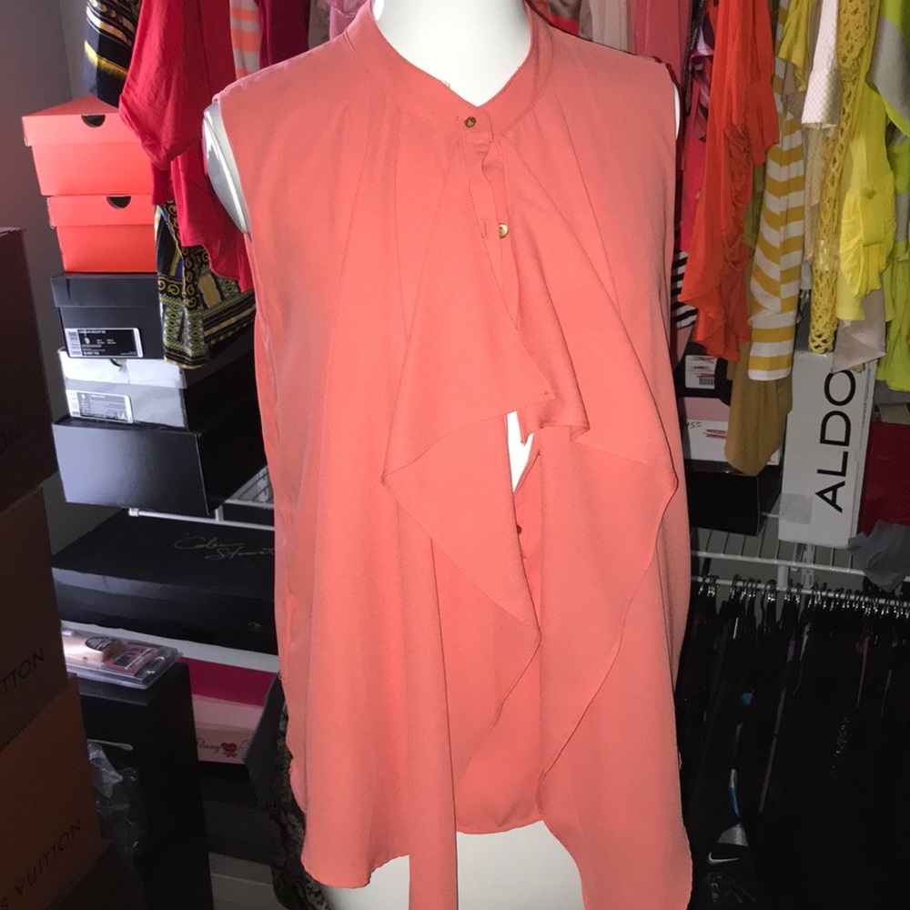 Coral blouse